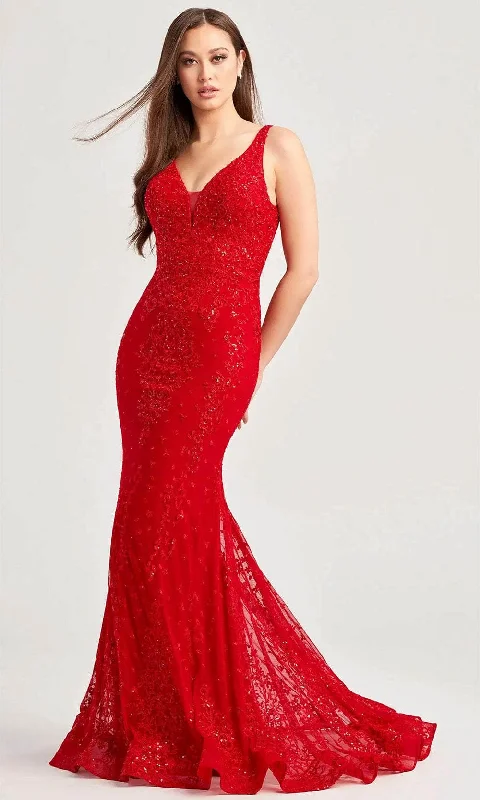 Women's Office Outfit Ellie Wilde EW35072 - Sleeveless Mermaid Gown