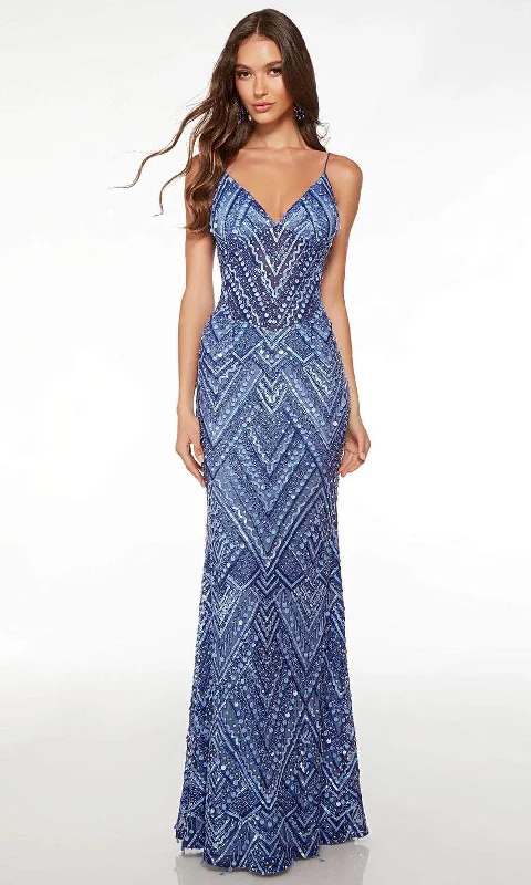 Everyday Women's Fashion Trends Alyce Paris 61609 - Geometric Beaded Prom Gown
