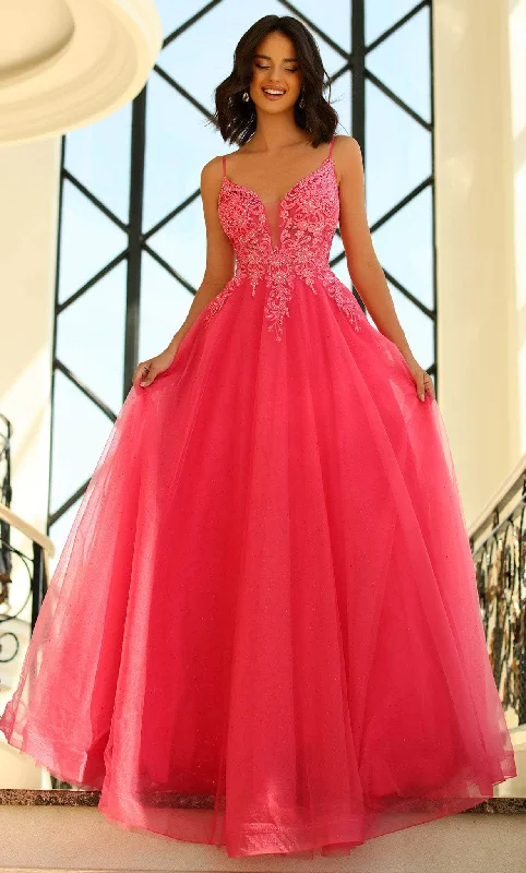 Women's Vintage Garments Blush by Alexia Designs 5884 - Sleeveless Tulle Gown