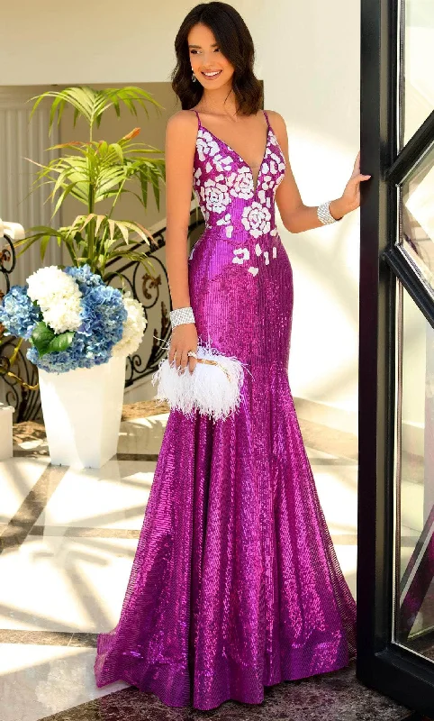 Women's Versatile Apparel Blush by Alexia Designs 20532 - Sequined Gown