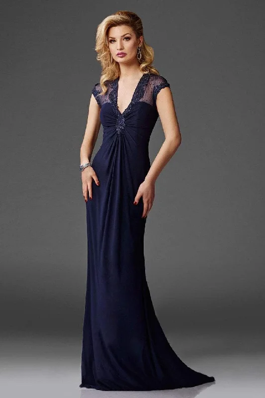 Casual and Comfortable Outfits Clarisse Embellished V Neck Fitted Gown M6412 - 2 pc Navy In Size 12 and 22 Available Casual and Comfortable Outfits Clarisse Embellished V Neck Fitted Gown M6412 - 2 pc Navy In Size 12 and 22 Available