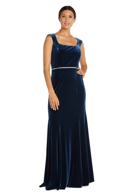 Women's Clothes And Apparel Sets R&M Richards - Sleeveless Velvet Formal Gown 7572