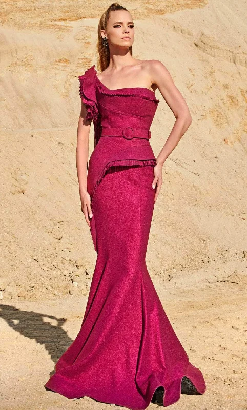 Easygoing Women's Style MNM COUTURE 2771 - Peplum Gown