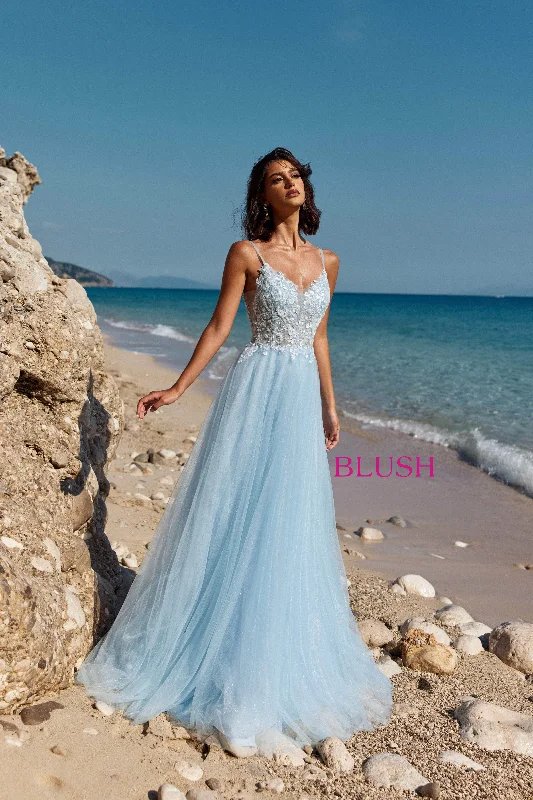 Women's Evening Wear Blush by Alexia Designs 12117 - Corset Sleeveless Ballgown