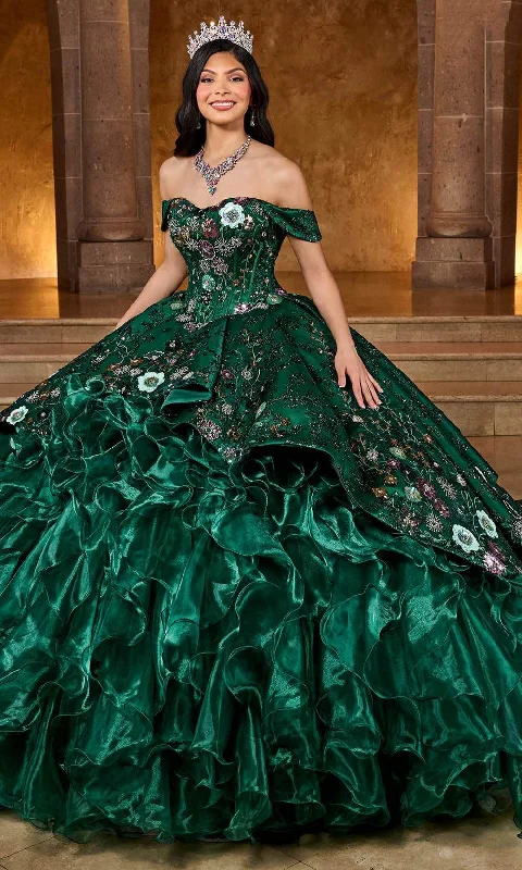 Women's Occasion Wear Clothing Rachel Allan RQ5004 - Strapless Floral Sequin Ballgown Women's Occasion Wear Clothing Rachel Allan RQ5004 - Strapless Floral Sequin Ballgown