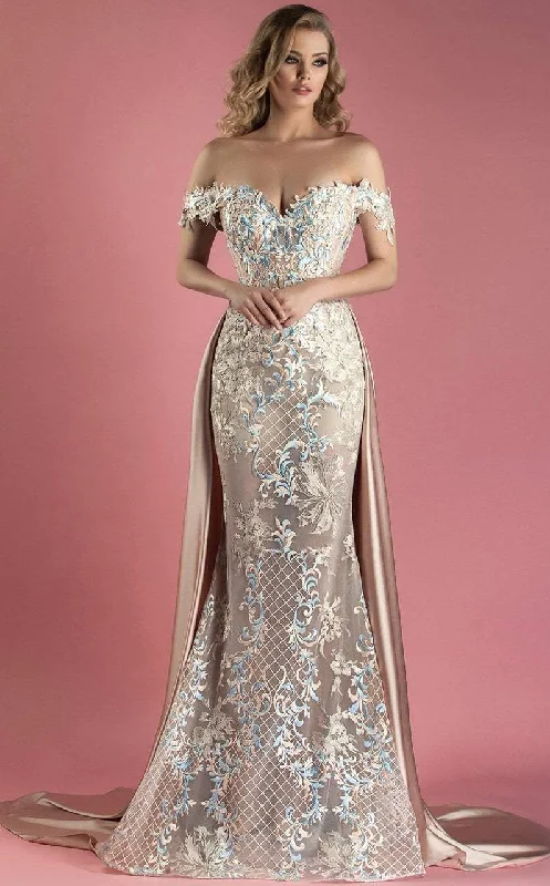 Outfits Ideas MNM Couture - K3556 Off-Shoulder A-Line Gown