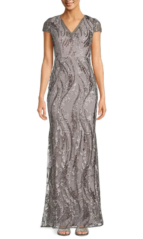 Women's Transitional Garments Adrianna Papell AP1E210106 - Sequin Embroidery Gown