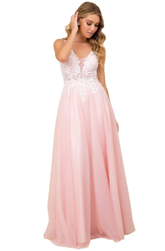 Women's Athletic Outfit Nox Anabel - G048 Embroidered A-line Gown