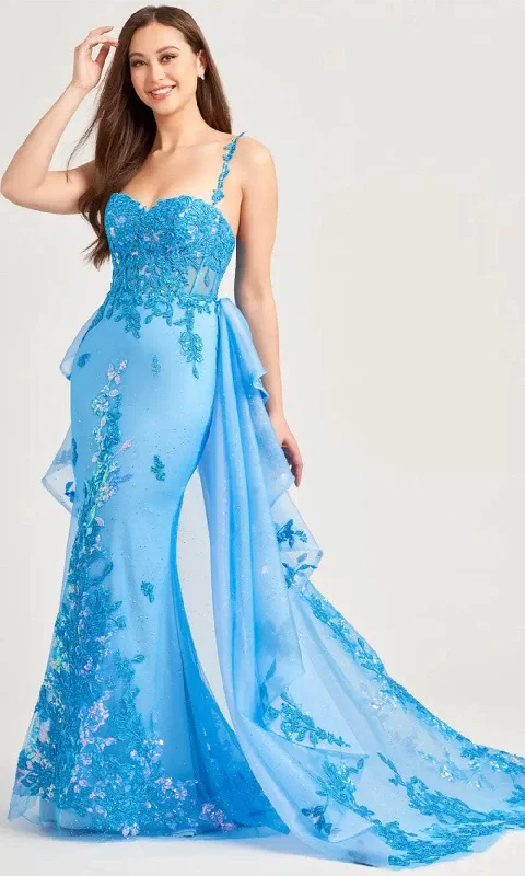 Women's Casual Attire Ellie Wilde EW35207 - Sleeveless Sweetheart Neck Gown