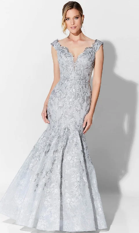 Online Boutiques Best Ivonne D - Allover Lace Gown 122D66