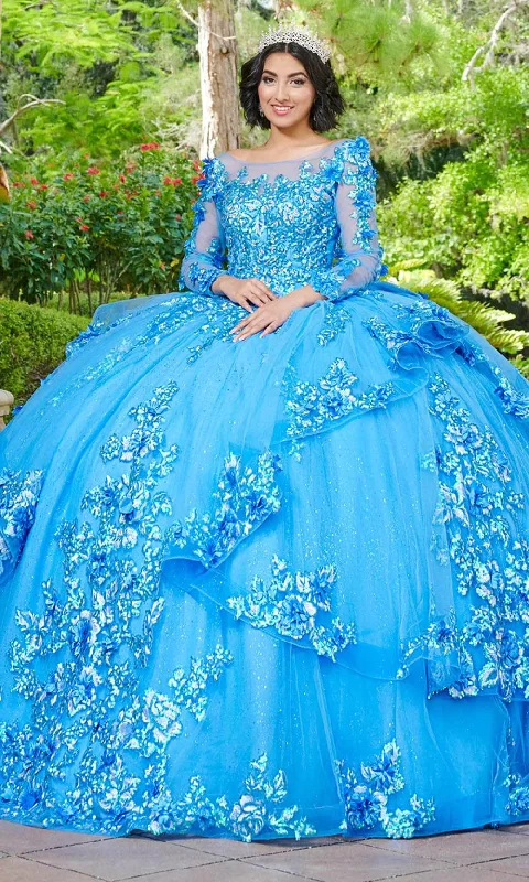 Women's Outdoor Attire Quinceanera Collection 26082 - Long Sleeve Ballgown