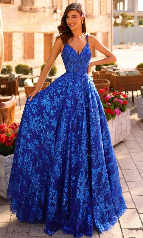 Outfits For Girls Amarra 88727 - Lace Sleeveless Prom Gown