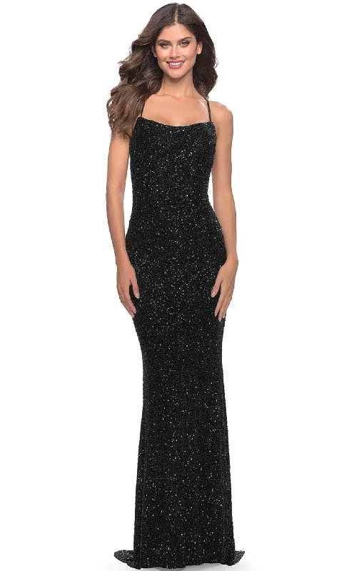 Sale Clothes Online La Femme - Sequin Gown 31027SC