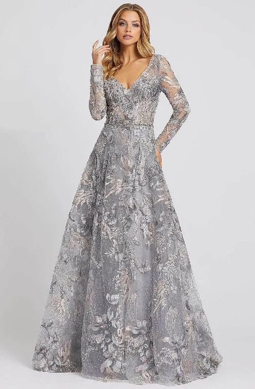 Women's Outdoor Activity Garments Mac Duggal Evening - 20214D V-Neck Long Sleeve Mother of the Bride Gown Women's Outdoor Activity Garments Mac Duggal Evening - 20214D V-Neck Long Sleeve Mother of the Bride Gown