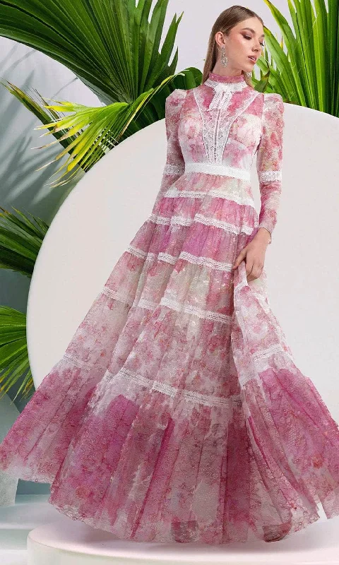 High Street Women's Fashion for Trendy Shoppers Janique K8031 - Pleated Skirt High Neck Formal Gown High Street Women's Fashion for Trendy Shoppers Janique K8031 - Pleated Skirt High Neck Formal Gown